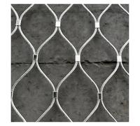 VagxTbs Stainless Steel Wire Rope Netting Wire Rope Wire Rope Protection Netting Woven Wire Mesh Flexible Cable Balustrade Mesh Animal Barrier Fence(1.5x3m/4.9x9.9ft)