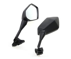 VAHAKKRMVM Motorcycle Mirrors For Aprilia Gpr125 Rs125 Rsv4 Rsv4r Rsv4rf Motorbike Rear View Mirror(Carbon fiber)