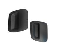 VAHAKKRMVM Tow Hook Cover For Dacia For Duster 2018-2022 Left & Right 2 Pcs Gray Black, Replacement Parts 620721430R 620724861R Front Bumper Tow Bar Eye Cover(Black SET)