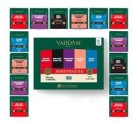 VAHDAM, Assorted Black Tea Bags Sampler (5 Flavors, 20 Ecofriendly Pyramid Tea bags) I Christmas 2025 Gift Ideas for Women & Men | Assam and Darjeeling Teas | Gluten Free & Non GMO