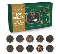 VAHDAM, Assorted Black Tea Loose Leaf Tea Gift Set (10 Flavors) Gift Ideas for Women & Men | Directly Sourced From Assam and Darjeeling | Resealable Ziplock Pouch | Gifts for Him/Her