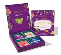 VAHDAM, Assorted Tea Gift Set | Classic Box - 24 Unique Flavor in Individually Wrapped Pyramid Tea Bags | Ideas for Tea Lovers | Gifts for Women & Men