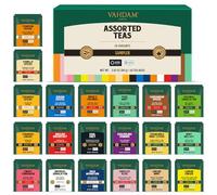 VAHDAM Assorted Tea Sampler, 40 Pyramid Tea Bags (20 Varieties) Gift Box | Black, Green, Chai & Herbal Teas | Individually Wrapped | Variety Pack | Tea Gift Set | Gifts for Him or Her | Hot or Iced
