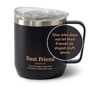 VAHDAM Bestfriend Mug (300ml/10.1oz) Black Reusable Tea & Coffee Mug |18/8 Stainless Steel, Vacuum Insulated Travel Tumbler Cup | Carry Hot & Cold Beverage | Gifts for Women/Men