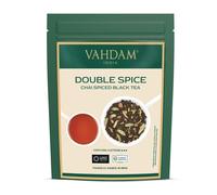 VAHDAM, Double Spice Masala Chai Tea (50 Cups, 100g) Strong, Robust & Spicy - Pure Ingredients -Blend of Black Tea, Cardamom, Cinnamon, Cloves & Black