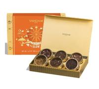 VAHDAM, GLOW - Assorted Tea Gift Set for Mom | Mother’s Day Gift (6 Loose Leaf Tea) Tin Caddy Presentation Box | Gluten Free, Non GMO | Tea Gift Set for Mom | Mother’s Day Gift for Women