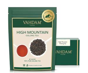 VAHDAM High Mountain Oolong Tea Leaves from Himalayas (50 Cups), 100gm / 3.53oz, Hot or Iced Brew, Loose Leaf