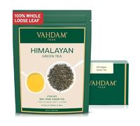 VAHDAM, Himalayan Green Tea Leaves 100g (50 Cups) | High Elevation Grown From Himalayas | Non GMO, Gluten Free | Pure Unblended Single Origin Loose Leaf | Vacuum Sealed