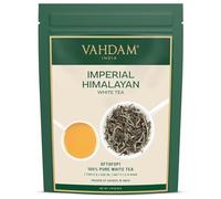 VAHDAM, Imperial White Tea Leaves From Himalayas (25 Cups/1.76oz) High Elevation Grown, White Tea Loose Leaf Tea | Pure Unblended Loose Leaf Tea | Vacuum Sealed