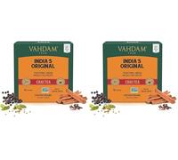 VAHDAM, India's Original Masala Chai Tea Bags (15 Pyramid Tea Bags) 100% Natural Spices- Black Tea, Cardamom, Cinnamon, Black Pepper & Clove | No Added Flavouring, Blended & Packed in India