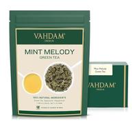 VAHDAM, Mint Green Tea Loose Leaf (50+ Cups, 100g) Himalayan Green Tea Leaves with Spearmint & Peppermint | Vacuum Sealed for Freshness | Brew Hot or Iced