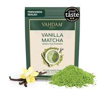 VAHDAM, Vanilla Matcha Green Tea Powder - 25g | Pure Madagascar Vanilla + Premium Authentic Japanese Matcha | Hot or Iced - Vegan & Gluten-Free, Packaging may vary