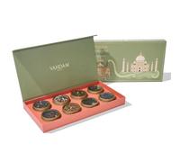 VAHDAM, Weekend in Taj Mahal Christmas Tea Gift Set - 8 Loose Teas | Tin Caddy Travel Edition Gift Box | Christmas 2025 Gift Ideas for Women & Men | Gluten Free, Non GMO