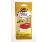 Vahine Feuilles de Gelatine French Gelatin Sheets 9 sheets