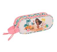 VAIANA - Double Child's Pencil Case, Children's Pencil Case, Ideal for School Ages, Comfortable and Versatile, Quality and Resistance, 21 x 6 x 8 cm