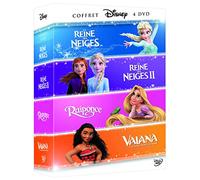 Vaiana, la légende du Bout du Monde Reine des neiges 2 + Raiponce-Coffret 4 Films
