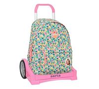 VAIANA - School Backpack 775, Ergonomic Back, with Safta Evolution Trolley, Ideal for Children of Different Ages, Comfortable and Versatile, Quality and Resistance, 31 x 13 x 43 cm