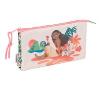 VAIANA - Triple Pencil Case, Children's Pencil Case, Ideal for School Age Children, Comfortable and Versatile, Quality and Resistance, 22 x 3 x 12 cm