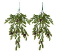 VAIAV Artificial Fir Branches, Real Long, 74 cm, Artificial Fir Branches, Fir Green Branches, Decoration, Christmas, Artificial Fir Christmas Branches, Pine Branches, Artificial Plants, Hanging (Pack