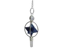 Vaibhav Jewellers Lapis Lazuli Merkaba Star Pendulum - Natural Crystal Healing Stone for Dowsing, Chakra Balancing & Energy Work, Lapis Lazuli Pendulum Pendant for Spiritual Awakening
