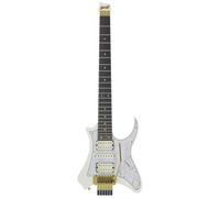 Vaibrant 88 Deluxe Headless (Frost White) Electric Travel Guitar w/Deluxe Gig Bag