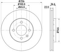 VAICO V10-80122 Brake disc