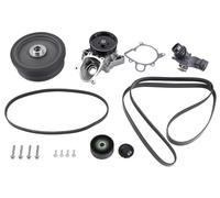 VAICO Water Pump + V-Ribbed Belt Kit for BMW 3 E90 2004-12 to 2011-10