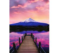 VAIIEYO 5D Diamond Painting Bridge, Paint with Diamonds Art Snow Mountain Paint by Numbers Full Drill Round Rhinestone Craft Canvas for Home Wall Decor 30x40 cm