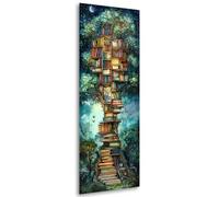 VAIIEYO 5D DIY Book Large Diamond Painting Kit, Large Diamond Art for Adults Tree, Paint with Round Full Drill Crystal Rhinestone Diamonds Gem Art for Home Wall Decoration Gift 12X31Inch