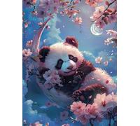 VAIIEYO 5D DIY Diamond Painting Panda, Diamond Art Kits for Adults Animal, Paint with Round Full Drill Crystal Rhinestone Diamonds Gem Art for Home Wall Decoration Gift 12X16 Inch-62