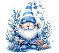 VAIIEYO 5D DIY Dwarf Gnome Diamond Art Kits Adults, Starfish Diamond Painting, Paint with Round Full Drill Crystal Rhinestone Diamonds Gem Art for Home Wall Decoration Gift 14X14Inch-39