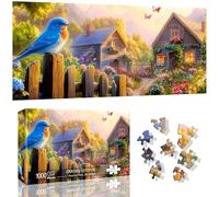 VAIIEYO Bird Jigsaw Puzzles for Adults 1000, Cabin Jigsaw Puzzles, Puzzles for Adults, Fun & Challenging Colorful Puzzles, Family Time, Great Gift Idea, Finished Size 41 * 80 cm