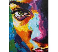 VAIIEYO Diamond Art Painting African Woman, Diamond Art Kits for Adults African American, Paint with Round Full Drill Crystal Rhinestone Diamonds Gem Art for Home Wall Decoration Gift 12X16 Inch-1181