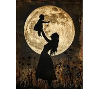 VAIIEYO Diamond Art Painting Mother's Day, Diamond Art Kits for Adults Love, Paint with Round Full Drill Crystal Rhinestone Diamonds Gem Art for Home Wall Decoration Gift 12X16 Inch-608