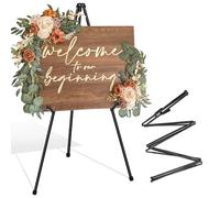 VAIIGO Thickened Easel Stand for Display, Thickened Metal Painting Easel Stand, Adjustable Portable Folding Tripod, Floor Stands Tripod for Wedding Welcome Sign, Canvas, Posters