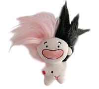 VaiKanhai Cute Twelve Signs Funny Toothless Doll Keychain Not Does It Have A Cute And Interesting Appearance You Can Also Design The Doll's Hairstyle According To Your Preferenc Plush Toy (Pink, C)