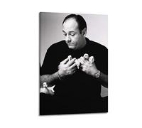 VAIKANHAI James Gandolfini Poster Picture Print Canvas Painting Bedroom Aesthetics 08x12inch(20x30cm) Frame-style