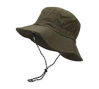 VaiKanhai Sun Hats for Men Foldable Bucket Hat with Adjustable String Summer Beach Safari Hat UV Protection Fishsing Walking Hiking Boonie Hat Breathable Wide Brim Sun Hats Army Green
