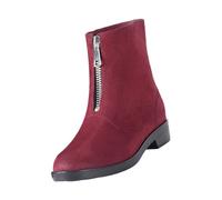 VaiKanhai Wellington Boots, Short Rain Boots for Women, Ankle Rainboot, Garden Boot, Ladies Rubber Outside Work With Comfort Natural Runner Women's Shoes, Wine Red, 6 UK