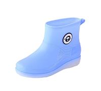 VaiKanhai Wellington Boots, Short Water Shoes with Cotton for Warmth, Daily Waterproof Shoes, Fashionable Women's Rain Boots, Rain Shoes, Business Shoes, Women 40, b, 8 UK