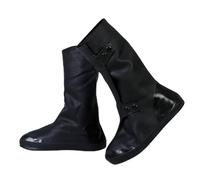 VaiKanhai Wellington Boots Unisex Boot Covers Rainproof Reusable Travel Slip Shoes Snow Over Shoes Hair Net Disposable, black, XX-Large