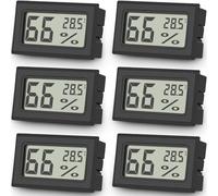 Vaikby 6-Pack Room Thermometer Hygrometer - Digital Humidity Meter & Temperature Gauge with Large LCD Display for Home, Office, Greenhouse, Baby Room - Thermometer Room Temperature & Hydrometer