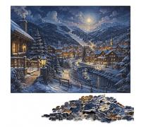 Vail, Colorado Winter Scene Jigsaw Puzzle for Adults | Jigsaw Puzzle - structured assembly from border to image details alone or together.