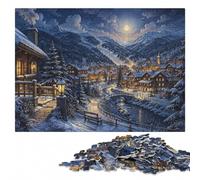 Vail, Colorado Winter Scene Wooden Jigsaw 300 Pieces for Adults | During puzzle time: Jigsaw Puzzle - puzzle activity for spare time on weekends.