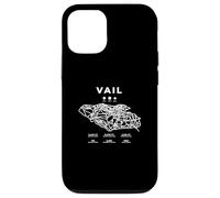 Vail Ski Snowboard Skiing Colorado Skier Case for iPhone 12/12 Pro