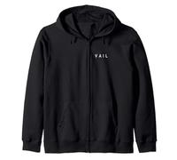 Vail Souvenirs. Vail Ski Resort Holiday Design Zip Hoodie
