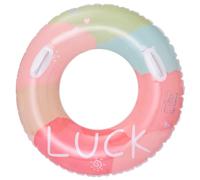 Vailaipupy Large Float Ring with Handle, Stripe, Big Size, For Adults, Manual Inflation, Pool with Handle 100