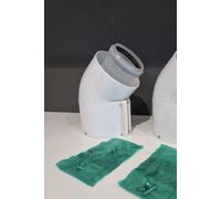Vailant ecoFIT Gas Boiler Flue 45deg Elbows (303911 - 60/100PP) each One Elbo
