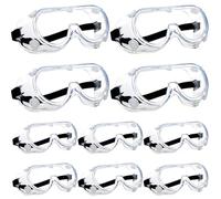 Vaileal 10 Pack Safety Goggles, Anti Fog Protective Glasses for Adults with Clear Lenses - Chemical Splash Resistant Eye Protection for Home, Lab, Workplace & Industrial Use
