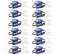 Vaileal 12pcs 9G Micro Servo Motor: Micro Servo Motor 9G for RC Robot Arm/Hand/Walking Helicopter Boat Plane Helicopter Car Vehicle Models Control with Cable, Cable Mini Servos Arduino Project